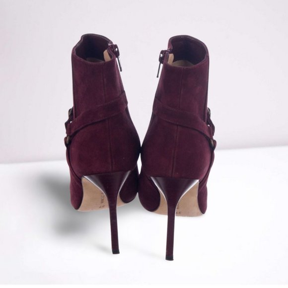 Manolo Blahnik Suede Ankle Booties - Picture 5 of 5